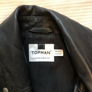 Topman men’s leather jacket.